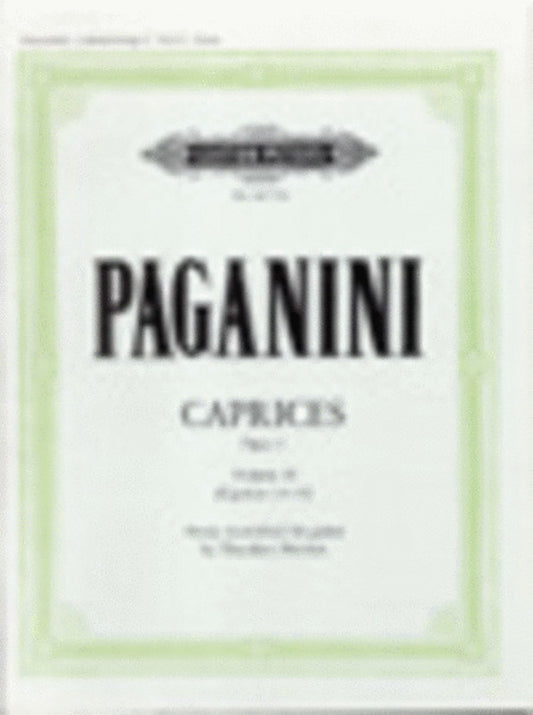 Caprices 24 Op 1 Book 2 No 13-24 Ed Norman Guitar (Softcover Book)