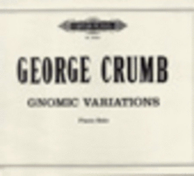 Gnomic Variations (Softcover Book)
