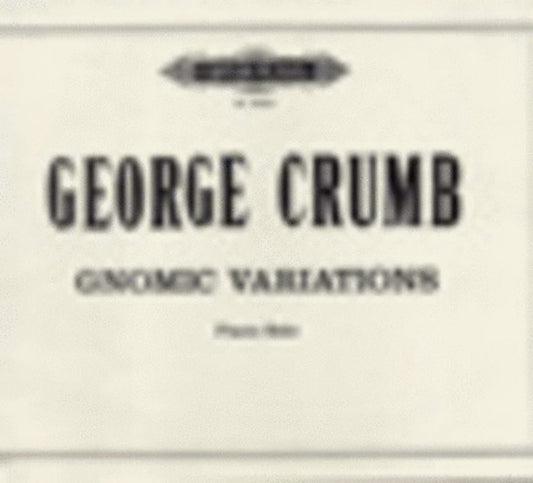 Gnomic Variations (Softcover Book)