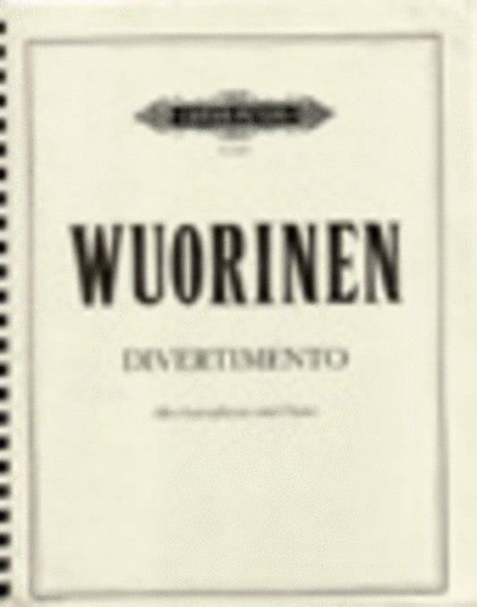 Divertimento Alto Sax/Piano (Softcover Book)