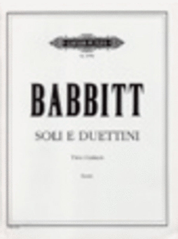Soli E Duettini 2 Guitar (Softcover Book)