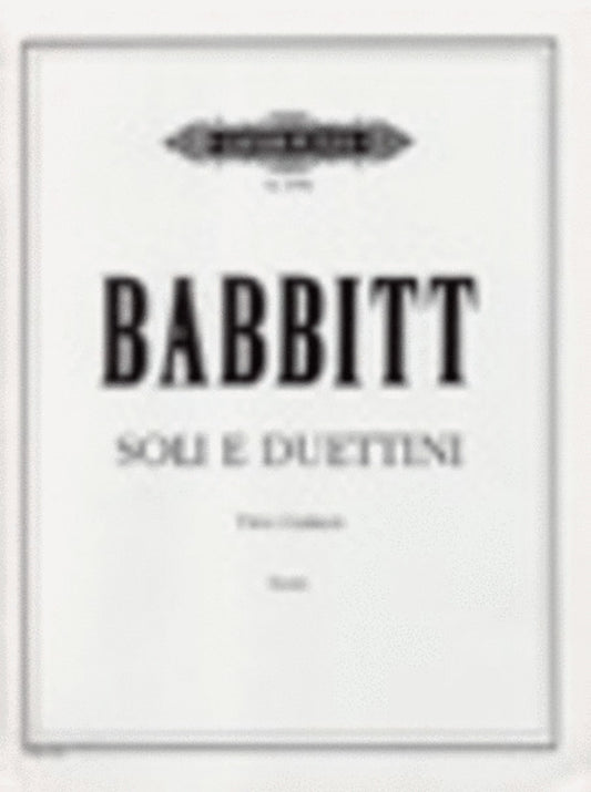 Soli E Duettini 2 Guitar (Softcover Book)
