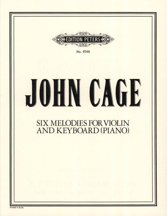 Cage - Perpetual Tango for Piano by John Cage, Edition Peters, 4 Pages