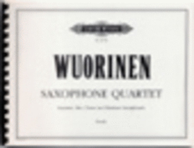 Edition Peters - Saxophone Quartet SATB Sax Quartet