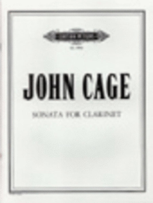 Sonata For Solo Clarinet (Softcover Book)