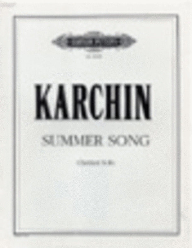 Summer Song clarinet Solo (Softcover Book)