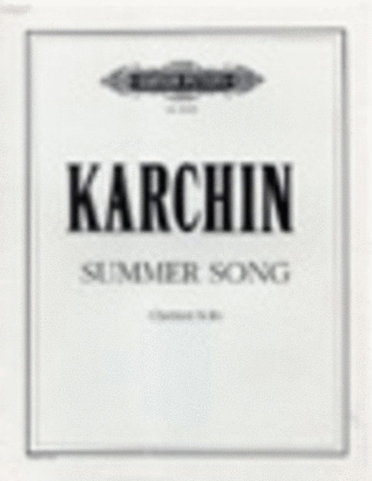 Summer Song clarinet Solo (Softcover Book)