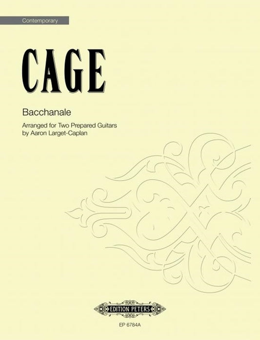 Age - Bacchanale Arranged For 2 Prepared Guitars (Pod) Softcover Book (Guitar)