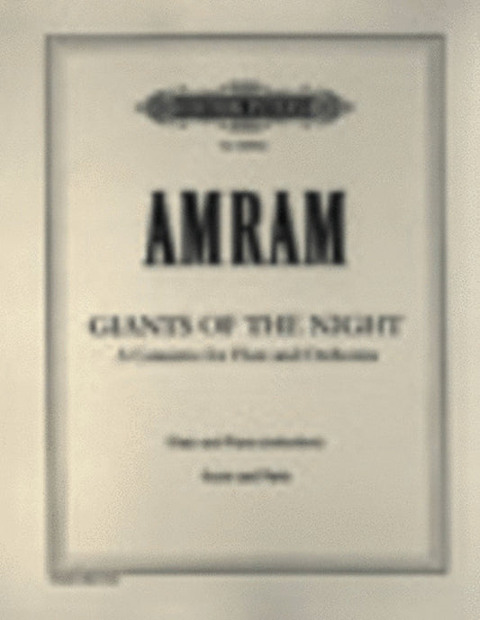 Giants Of The Night Flute/Piano (Softcover Book)
