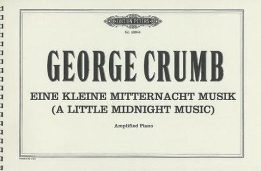 Eine Kleine Mitternach T Music (Amplified Piano) (Softcover Book)