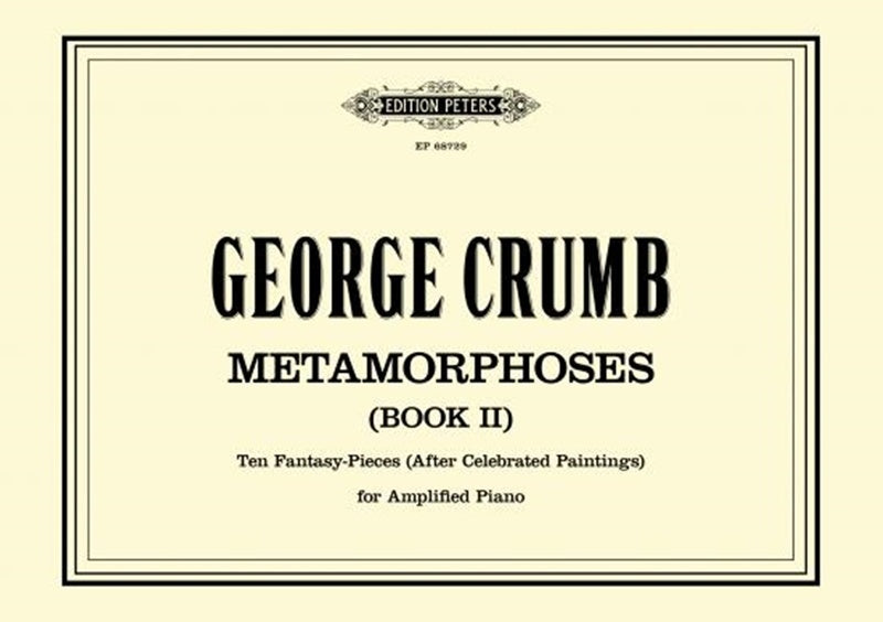 Crumb - Metamorphoses (Book Ii) For Amplified Piano (Pod) Softcover Book (Piano)
