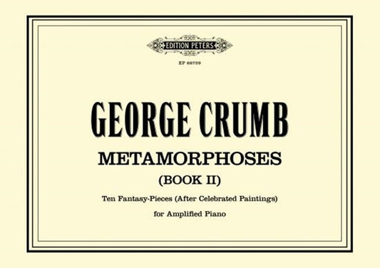Crumb - Metamorphoses (Book Ii) For Amplified Piano (Pod) Softcover Book (Piano)