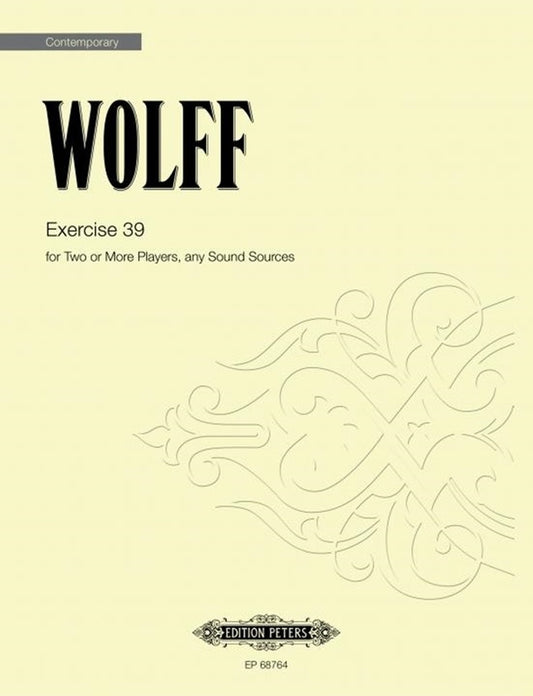 Wolff - Exercise 39 For Two Or More Players (Pod) Softcover Book (All Instruments)