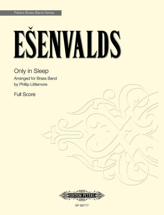 Only In Sleep For Brass Band Full Score Score