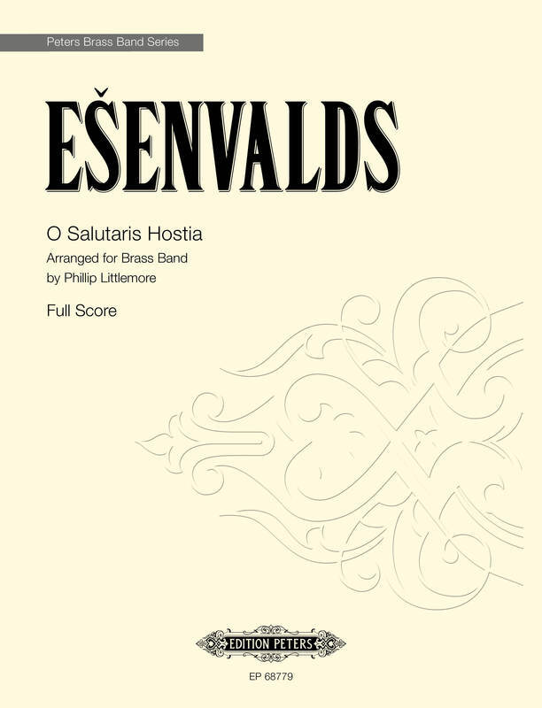 O Salutaris Hostia For Brass Band Full Score Score
