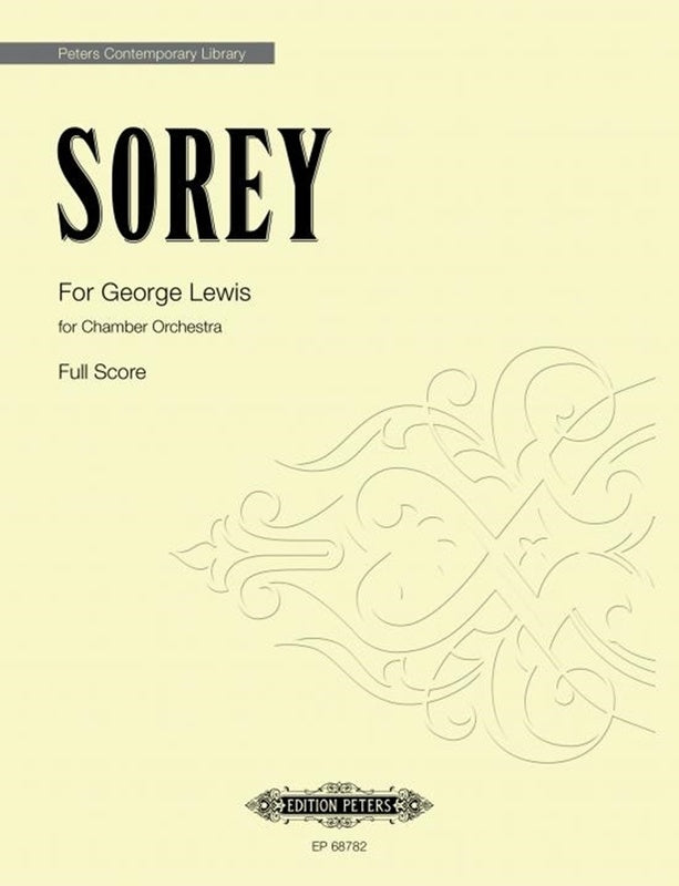 Sorey - For George Lewis Chamber Orchestra Score (Pod) Score