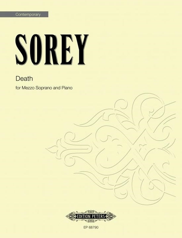 Sorey - Death For Mezzo Soprano/Piano (Pod) Softcover Book (Vocal)