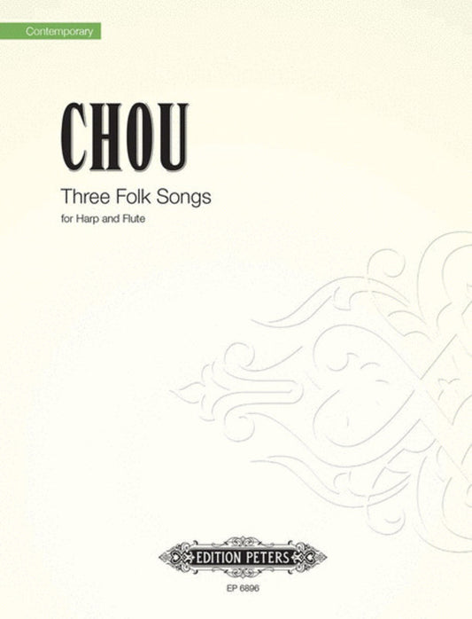 Folk Songs 3 Flute And Harp (Softcover Book)