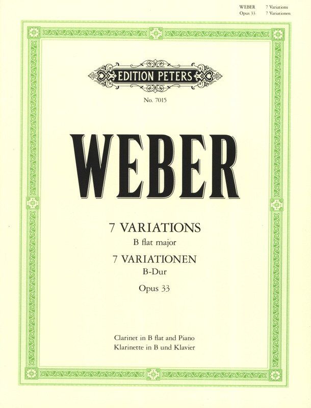 Weber 7 Variations Op. 33 for Clarinet and Piano