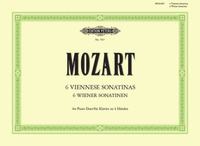 Mozart - Viennese Sonatinas for Piano Duet, Edition Peters