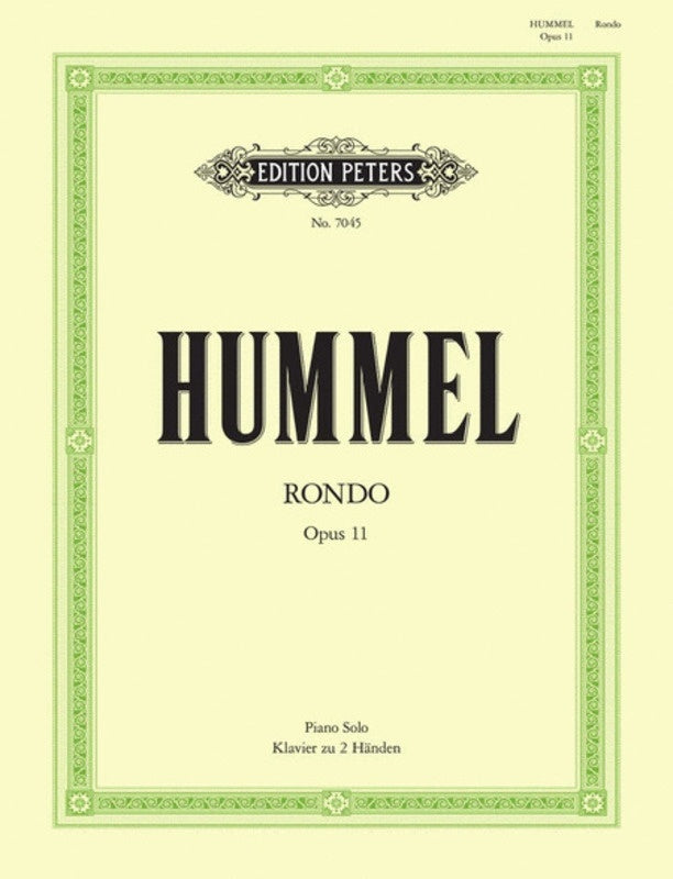 Rondo Op 11 E Flat (Softcover Book)