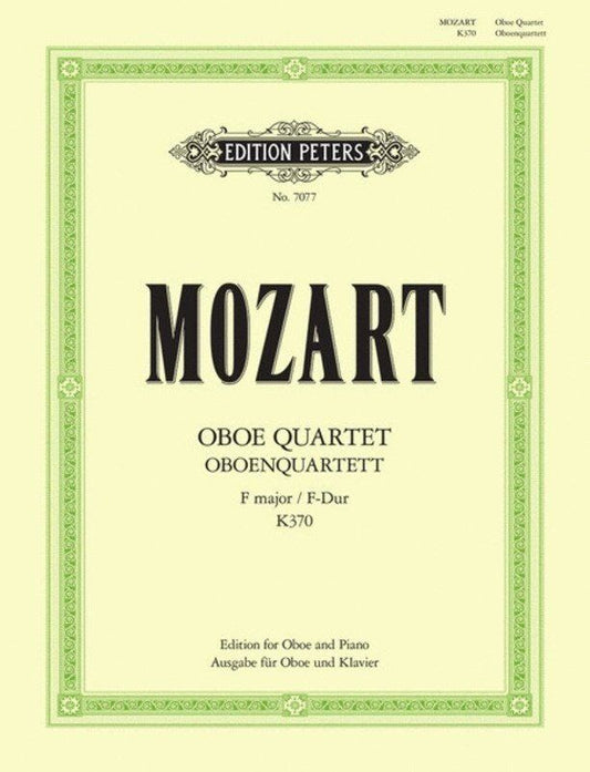 Mozart Oboe Quartet in F K 370 Oboe/Piano Arrangement by Hodgson