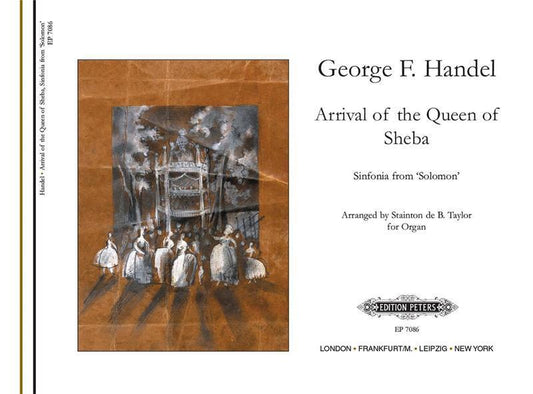 Handel - Arrival Of The Queen Of Sheba Organ (Softcover Book)