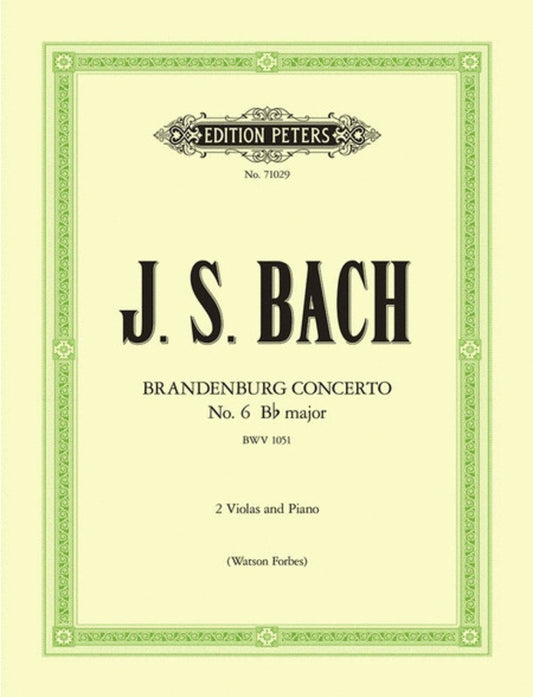 Brandenburg Concerto No 6 Trans Forbes 2Vla/Piano (Softcover Book)