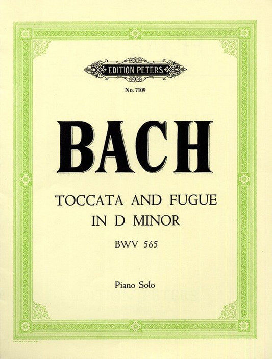 Bach - Toccata and Fugue in D Minor BWV 565 Piano Solo Edition by Johnson