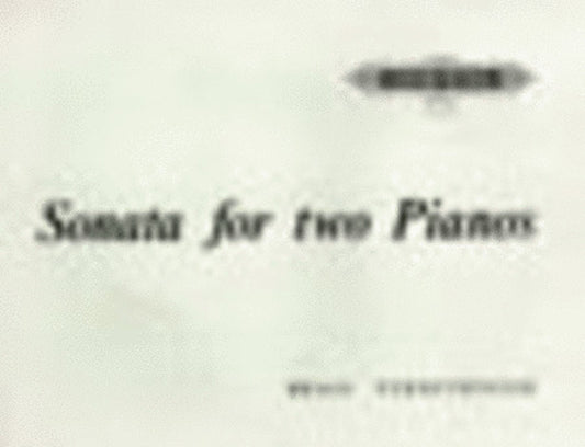 Sonata For Two Pianos 2P 4H (Softcover Book)