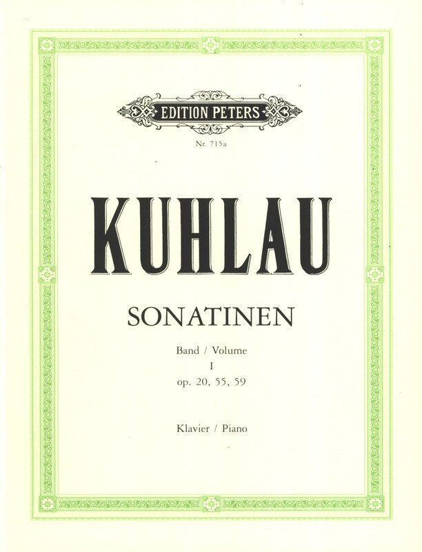 Kuhlau - Sonatinas Vol. 1 Op. 20, 55, 59 for Piano