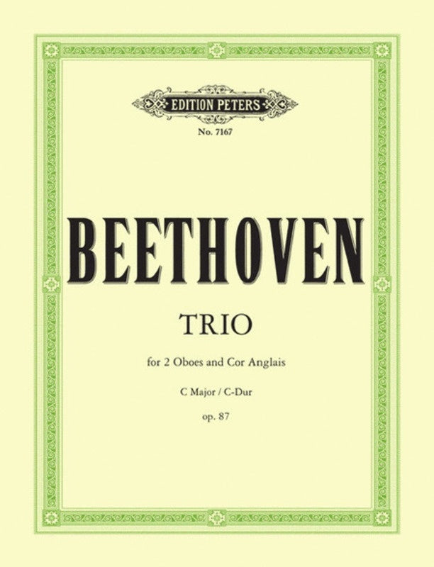 Trio Op 87 C 2Ob Cor Anglais (Softcover Book)