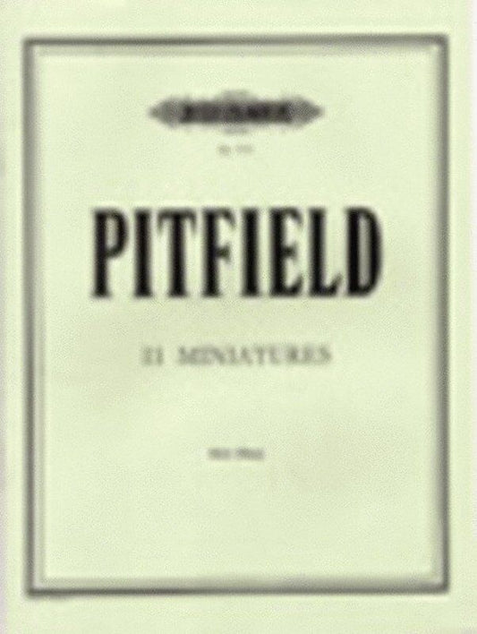 Pitfield - 11 Miniatures for Harp Solo by Thomas Baron Pitfield, Edition Peters