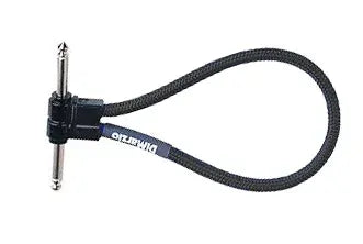 DiMarzio EP718B 18 FT Jumper Cable Patch Lead Black Right Angle-E