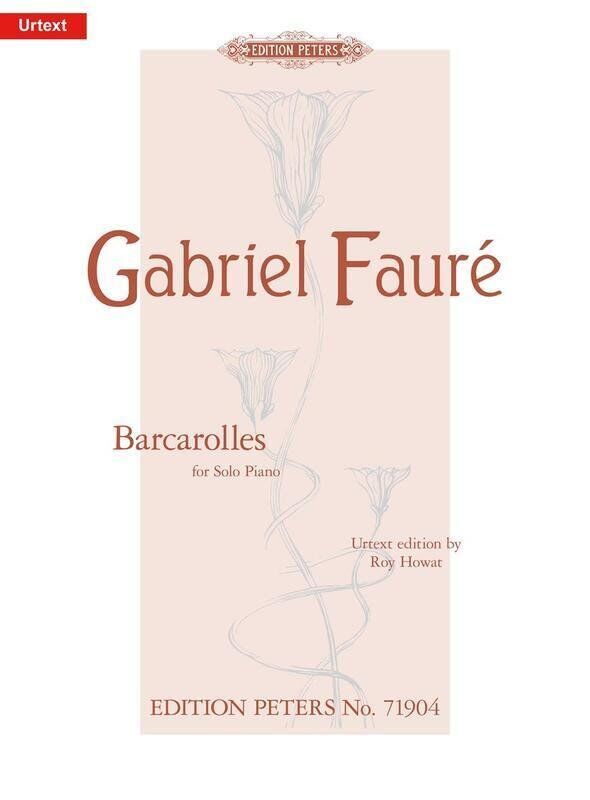 Faure Barcarolles for Piano - Edition Peters, Piano Solo, 1 Page