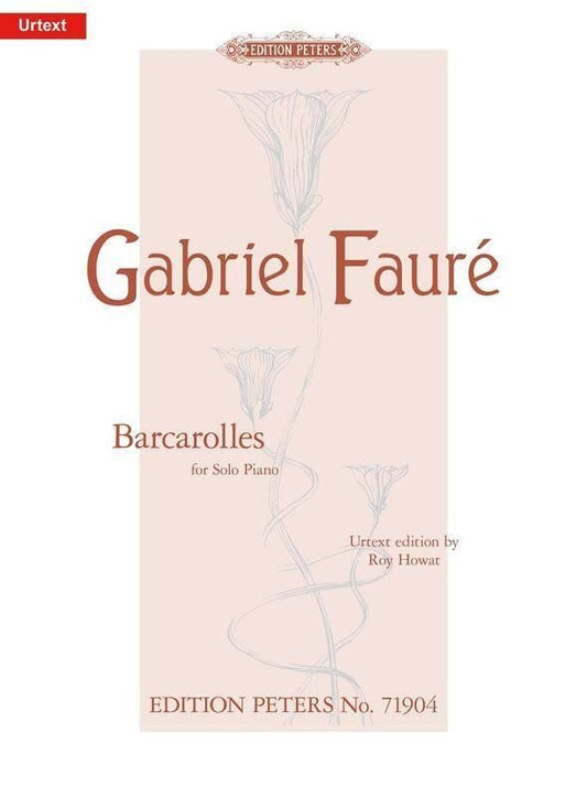 Faure Barcarolles for Piano - Edition Peters, Piano Solo, 1 Page