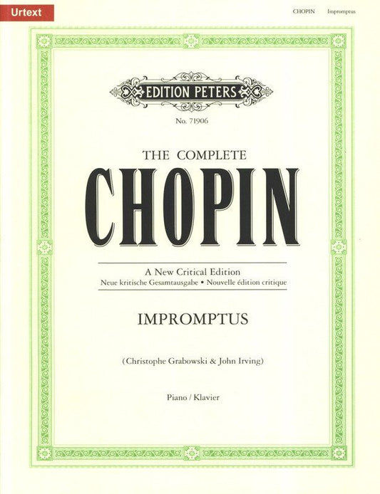 Chopin - Impromptus New Critical Edition for Piano Solo