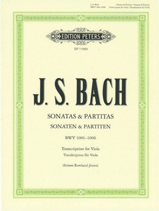 Bach: Sonatas & Partitas BWV 1001–1006 — Viola Solo (Edition Peters)