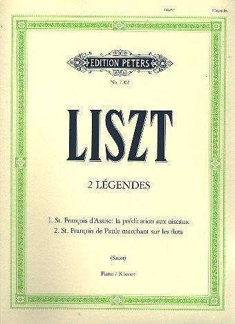 LegendES 2 Ed SAUER - Piano Solo by Franz Liszt, Edition Peters, 1 Page