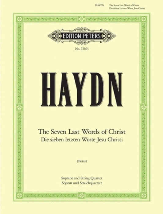 Seven Last Words Mezzo Sop And String Quartet (Softcover Book)