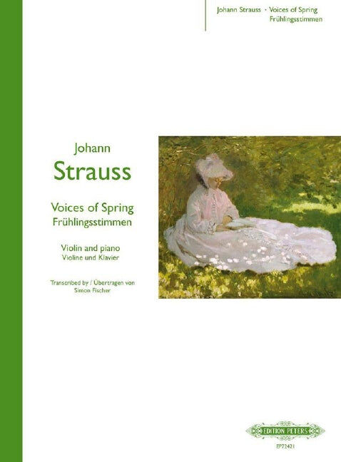 Voices of Spring for Violin and Piano - Strauss Jr Johann Arr Fischer Simon Peters EP72421