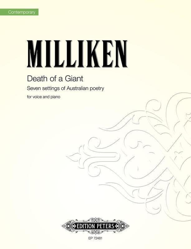 Milliken: Death of a Giant — Voice & Piano (Edition Peters)