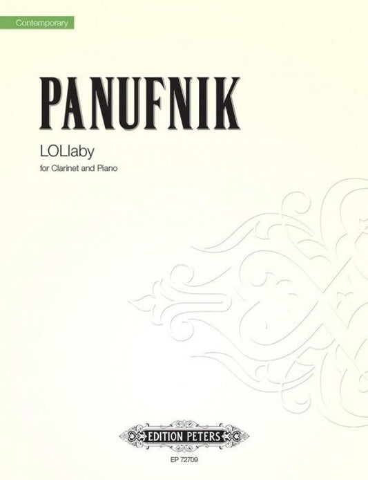 Roxanna Panufnik: Lullaby — Clarinet & Piano (Edition Peters)