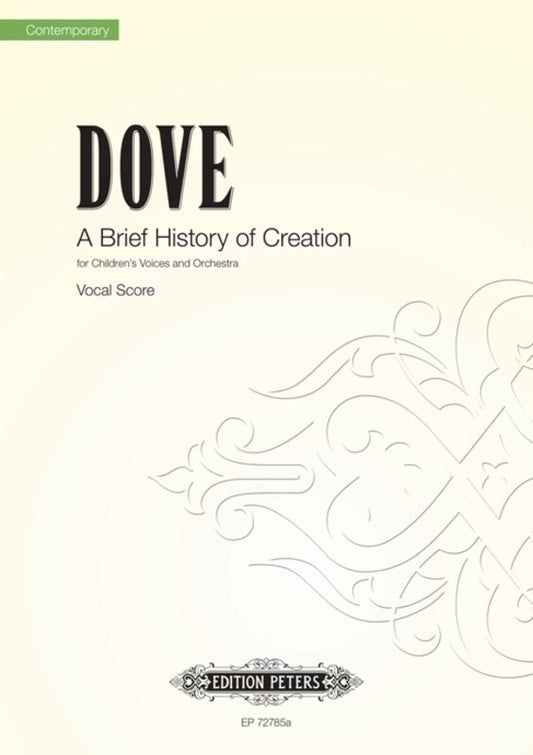 Edition Peters - A Brief History Of Creation Vocal Score
