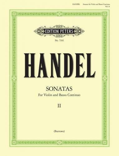 Handel - Sonatas Vol 2 for Violin and Piano, Edition Peters