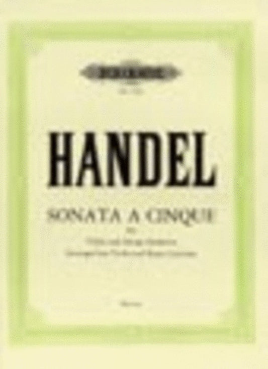 Sonata A Cinque B Flat Violin Piano (Softcover Book)