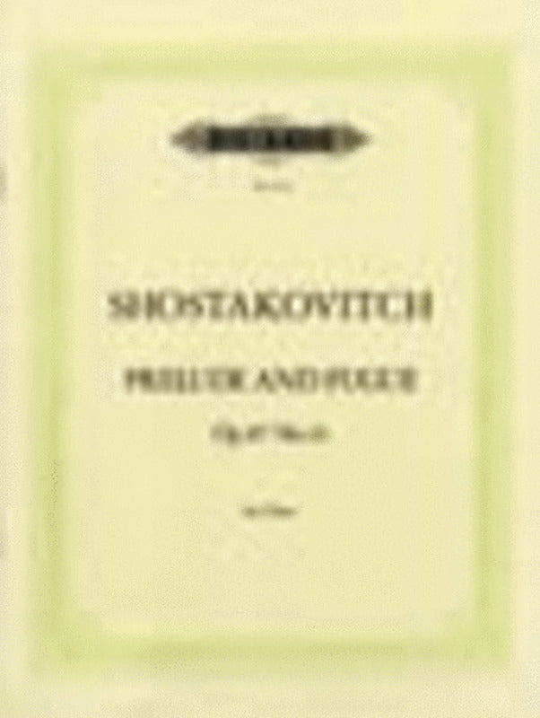 Prelude And Fugue Op 87 No 14 E Flat Min (Softcover Book)