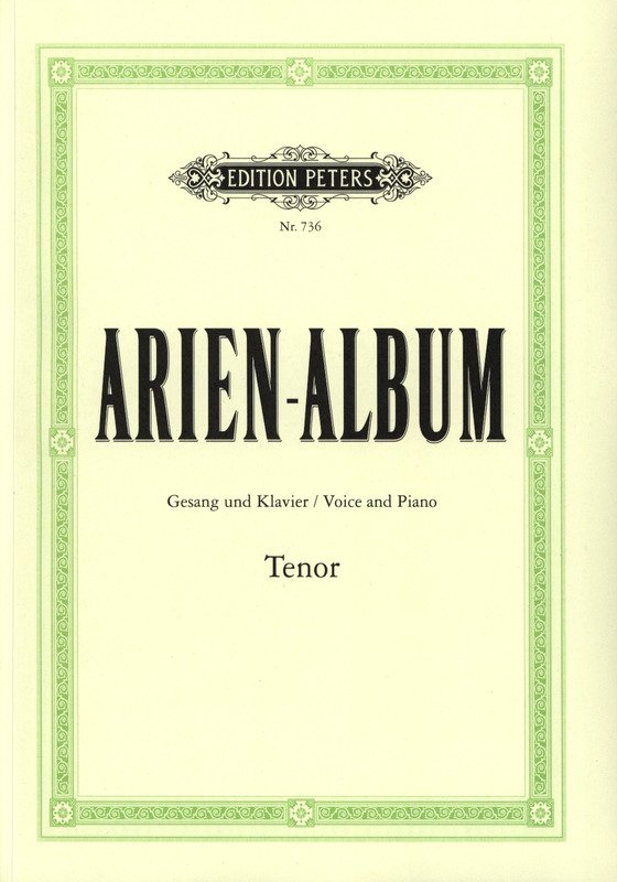 Aria Album for Tenor — Voice & Piano (Edition Peters)