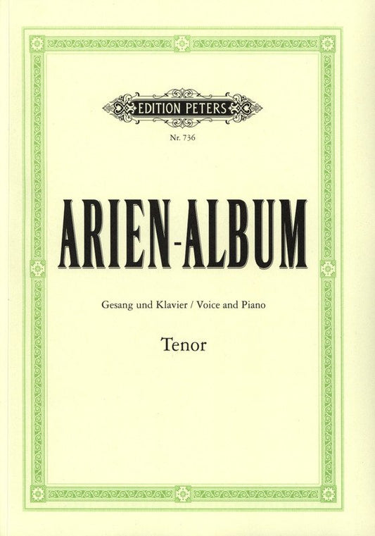 Aria Album for Tenor — Voice & Piano (Edition Peters)