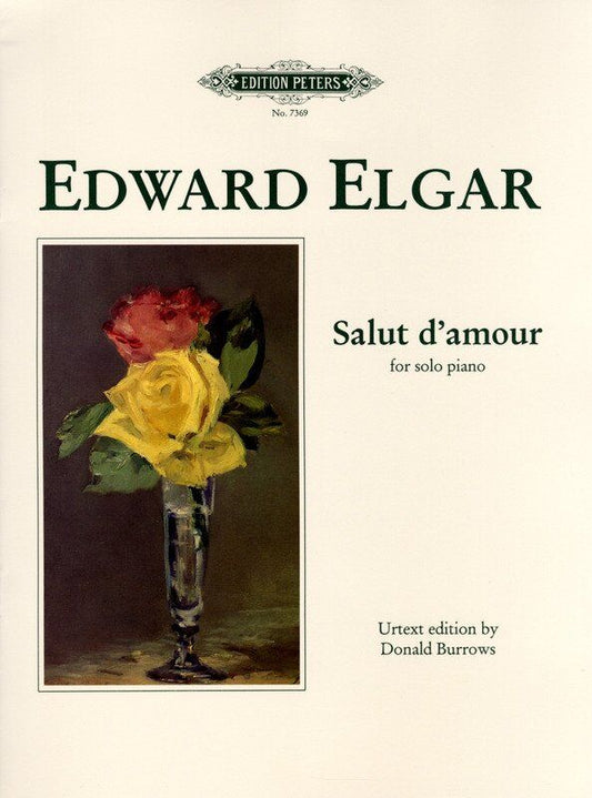 Elgar - Salut D'Amour Piano Urtext Edition Peters Piano Solo